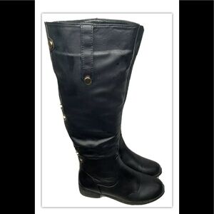 Bucco Capensis Women’s Knee Boots 7.5 Black Gold